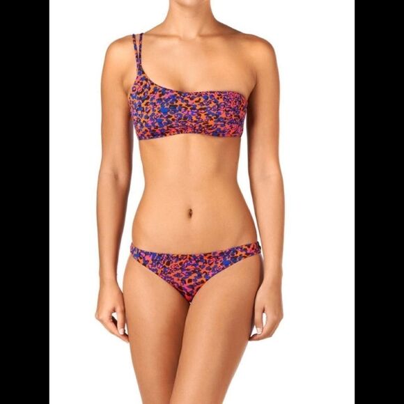 Insight 1 shoulder bikini. Leopard print. NWT - Picture 6 of 7